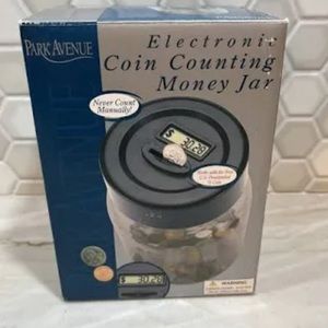Digital coding counting money jar